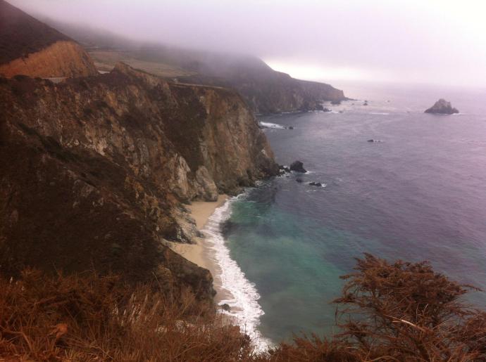 Big Sur coastline along California's Highway 1