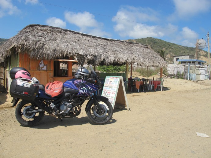 Lunch on the beach in Ecuador